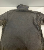 バブアー BARBOUR 90's 90年代 3ワラント BORDER ボーダー ワックス コットン オイルドジャケット コート VINTAGE ヴィンテージ 34inchi ジャケット ネイビー 101MT-5259