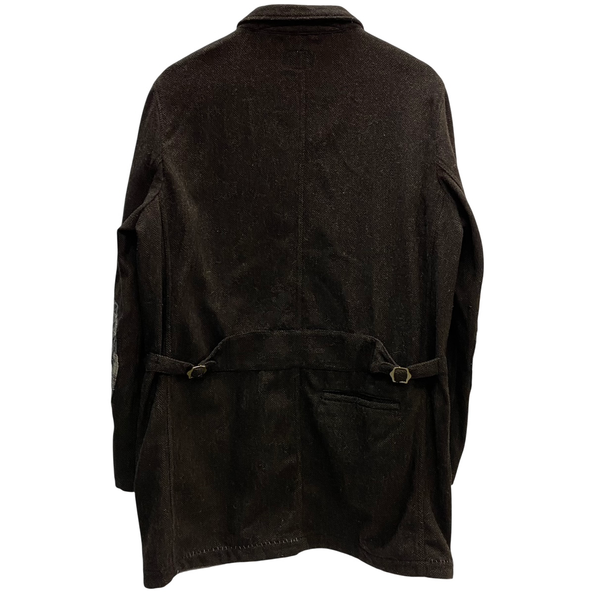 【曜日割引対象外】 ファンセットオブアート FUNSET OF ART MARIN COUNTY MADE カバーオール ウールジャケット コート ブラウン Lサイズ 201MT-4300 VB