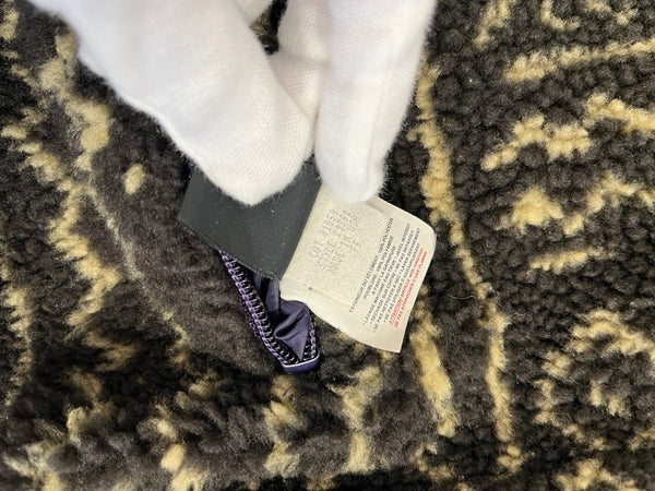 パタゴニア PATAGONIA 90s 95年製 Vintage ヴィンテージ USA製 マリ柄 コンドル リバーシブル グリセードジャケット フリース ボア プルオーバー 29361 XL ジャケット ネイビー LLサイズ 101MT-4739