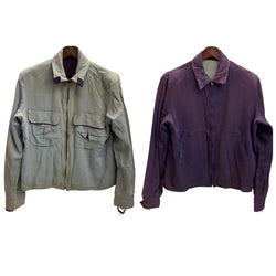 【曜日割引対象外】 ヴィンテージ vintage 50's ギャバジン リバーシブル CONMARジッパー ジャケット パープル Mサイズ 201MT-4787 VB