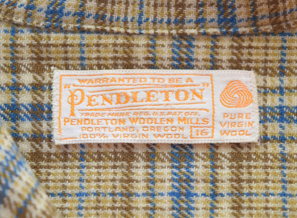 ペンドルトン PENDLETON 50s ボードシャツ シェルボタン レディース合わせ 50's 白タグ 16 長袖シャツ マルチカラー 103MT-2827