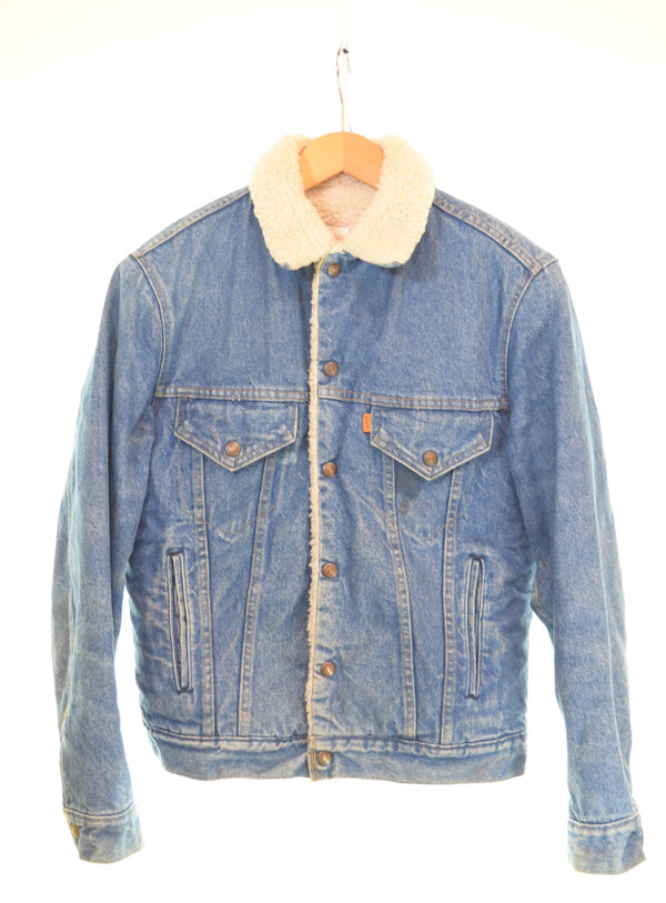 リーバイス Levi's 70年代 70's USA製デニムボアジャケット  70608 38 ジャケット ブルー 103MT-3411