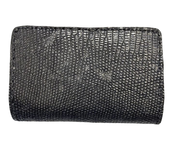 フラットヘッド THE FLAT HEAD レザー ミドルウォレット 折財布  黒  小銭入れ有り カードポケット有り 札入れ有り リザード系 財布・ケース メンズ財布 ブラック 101wal-36