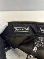 シュプリーム SUPREME ×NEW ERA  MONOGRAM BOX LOGO  ニューエラ モノグラム ボックスロゴ ベースボールキャップ 帽子 メンズ帽子 キャップ ブラウン 101hat-140