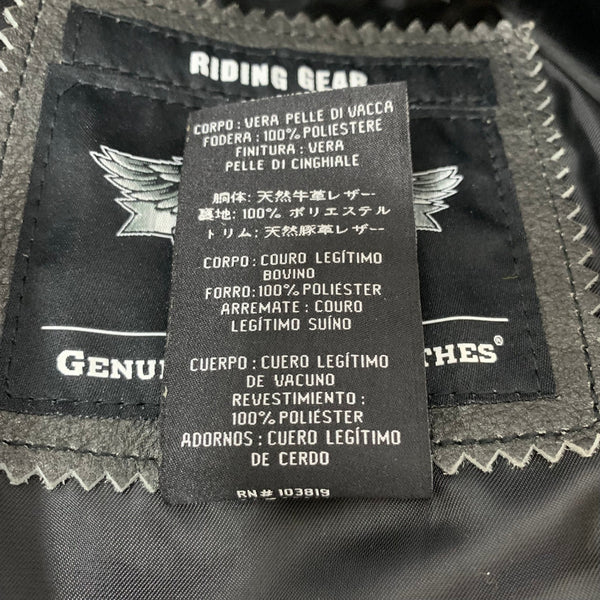 ハーレーダビットソン HARLEY-DAVIDSON レザーライダース ジャケット ブラック Mサイズ 201MT-4878