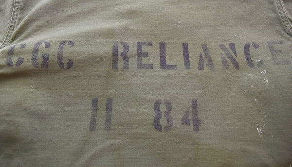 ミリタリーアイテム Military items 80s USNAVY A-2 デッキジャケット 後期 80s アメリカ海軍  8415-00-753-5612 ジャケット カーキ Mサイズ 103MT-2530