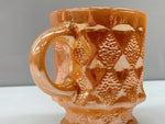 ファイアーキング Fire-King 60s 70s KIMBERLY Mug Peach Luster キンバリー マグ ダイヤ USA製 耐熱 マグカップ その他 総柄 オレンジ 104Z-20