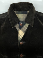 ダブルアールエル RRL 90s 90年代 3つ星タグ リバーシブル ウール コーデュロイ ブルゾン アウター  ジャケット チェック マルチカラー Sサイズ 104MT-2286