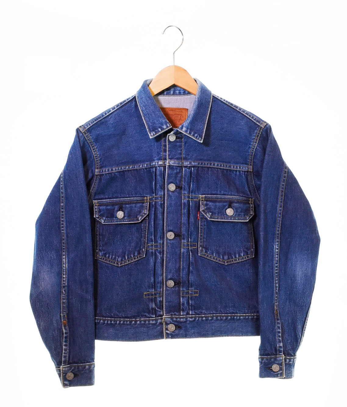 リーバイス Levi's 507 2nd復刻 BIGE ボタン裏J02 赤耳 セルビッチ 71507-XX 36 ジャケット 無地 ブルー  103MT-679 | 古着通販のドンドンサガール