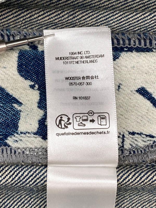 シュプリーム SUPREME × HYSTERIC GLAMOUR ヒステリックグラマー 24FW Cars Baggy Jean バギー ジーンズ 青 総柄 デニム ブルー サイズ 34 104MB-291