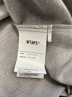 ダブルタップス WTAPS LEAGUE SS COTTON FLANNEL ロゴ刺繍 ベースボール プルオーバー シャツ  221TQDT-SHM06 サイズ2 半袖シャツ グレー 101MT-4465
