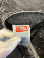 ディーゼル DIESEL D-SIRE-CARGO-S デニムカーゴパンツ 黒 A11871 デニム ブラック サイズ23 101MB-774