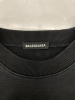 バレンシアガ BALENCIAGA Campaign Logo Sweatshirt キャンペーン ロゴ スウェットシャツ トレーナー クルーネック 黒 556147 スウェット ロゴ ブラック Lサイズ 104MT-900