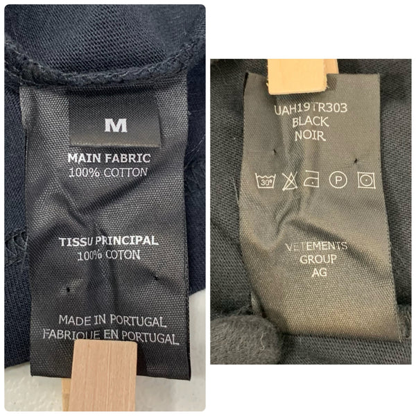 ヴェトモン VETEMENTS 18AW 星座シリーズ 獅子 LEO UAH19TR303 Tシャツ ブラック Mサイズ 201MT-4058