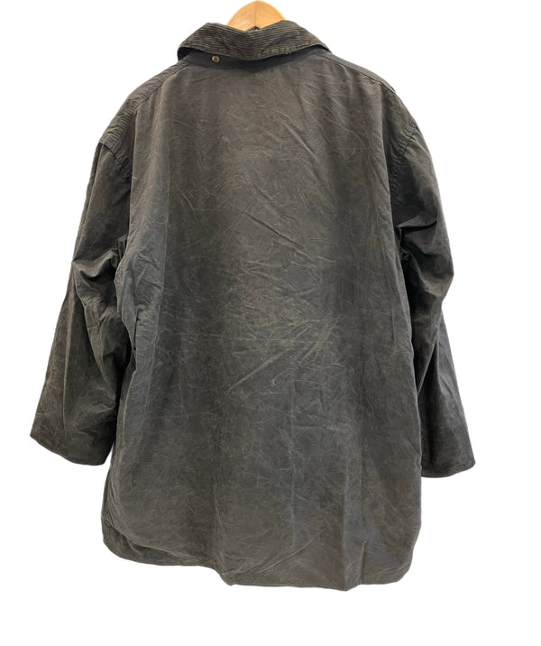 バブアー BARBOUR 90's 90年代 3ワラント BORDER ボーダー ワックス コットン オイルドジャケット コート VINTAGE ヴィンテージ A205 ジャケット ネイビー 101MT-5234