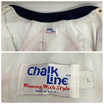 【曜日割引対象外】 ヴィンテージ vintage 80's チョークライン CHALK LINE MLB USA製 ナイロン ジャケット ホワイト Lサイズ 201MT-4208 VB