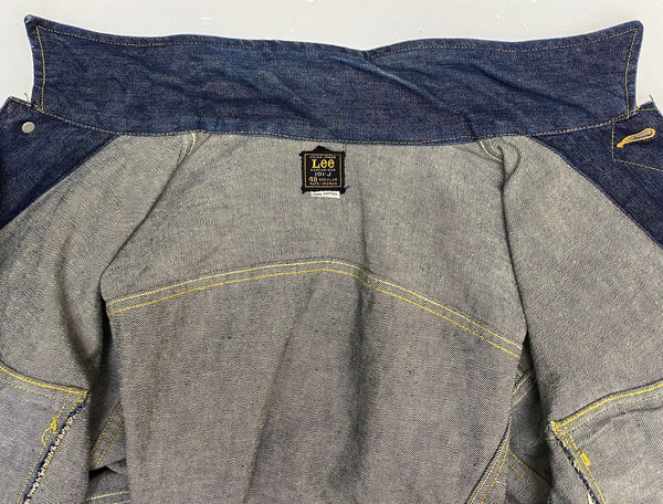 【曜日割引対象外】 ヴィンテージ vintage LEE 60's 101-J 濃紺 デニムジャケット ジャケット ブルー 48サイズ 201MT-4892 VB