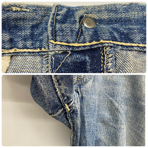 【曜日割引対象外】 ヴィンテージ vintage 50's リーバイス Levi's 501XX 革パッチ デニム ブルー W35サイズ 201MB-845 VB