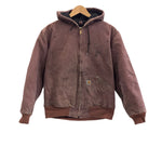 カーハート Carhartt 00's アクティブジャケット アクティブパーカー ワークジャケット ジップアップ ダック地 ダスティープラム VINTAGE ヴィンテージ WJ130 DPM WOMENS L ジャケット パープル 101MT-5327