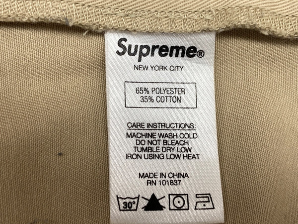 シュプリーム SUPREME WORK PANTS ワーク パンツ ジップアップ ズボン ボトムス フルレングス ポリエステル コットン メンズ BEIGE 無地 チノパン ベージュ 32 104MB-328