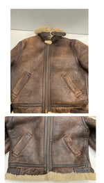 ショット SCHOTT 80s 80's B-3 Type Flight Jacket フライトジャケット ミリタリー ボア ムートン 40 ジャケット ブラウン Lサイズ 101MT-3341