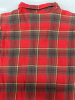 ラルフローレン RalphLauren POLO COUNTRY 90s FLANNEL SHIRT フランネル シャツ ネルシャツ インパクト21 開襟 長袖 赤 サイズ 9 長袖シャツ チェック レッド 104MT-2271