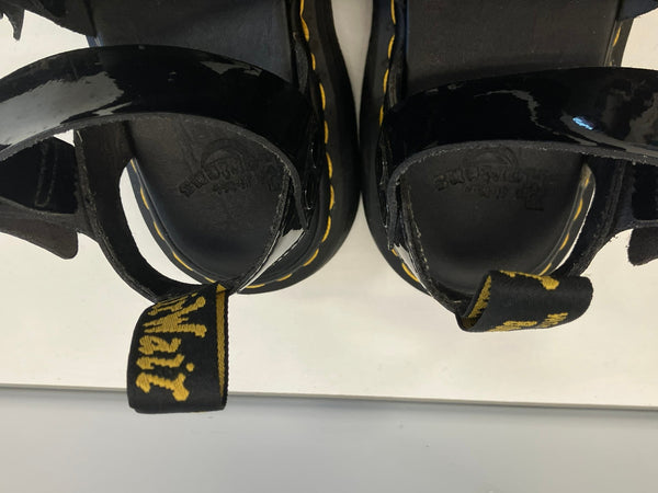 ドクターマーチン Dr.Martens GRYPHON STRAP SANDAL サンダル グリフォン エナメル レディース靴 サンダル ブーツサンダル ブラック UK4 101sh-2338