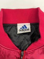 アディダス adidas 90s 00s トレフォイルロゴ 中綿ジャケット ブルゾン ヴィンテージ 赤 AA-8160 L-O ジャケット ワインレッド 101MT-5304