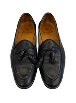 バーウィック Berwick1707 タッセルローファー シボ革 黒 5154 メンズ靴 ローファー ブラック EU42 101sh-2264