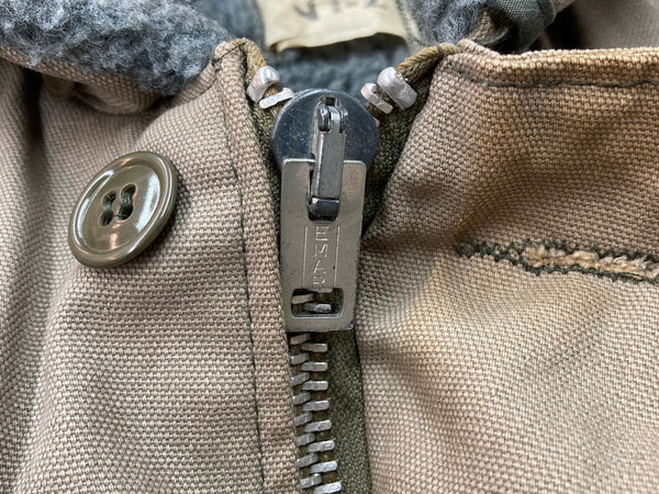 ミリタリー Military 60s 60年代 N-1 デッキジャケット MILITARY ミリタリー 民間品 ステンシル ボア EMAR ZIP サイズ42 ジャケット プリント グレー 104MT-2254