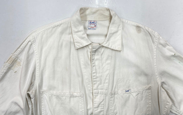 リー Lee UNION-ALLS 60s～ 60年代 Vintage ヴィンテージ HBT ヘリンボーン ワーク  白 無地 つなぎ・オーバーオール ホワイト 104MB-228