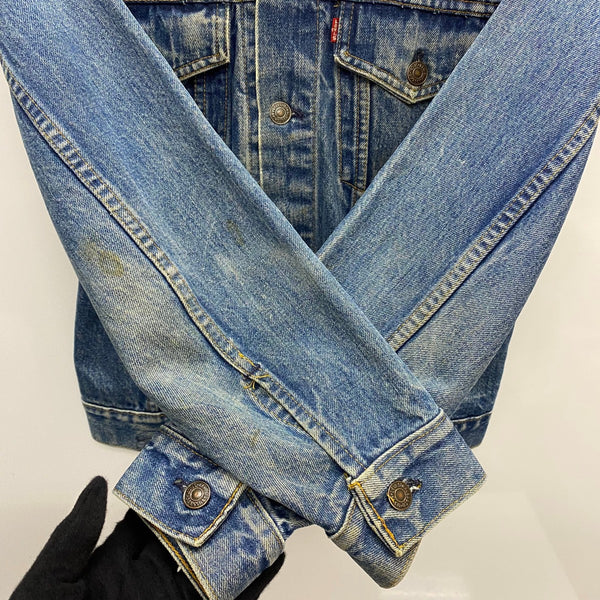 【曜日割引対象外】 リーバイス Levi's 70's~ 4th ワッペン デニムジャケット ジャケット ブルー 36サイズ 201MT-4471 VB