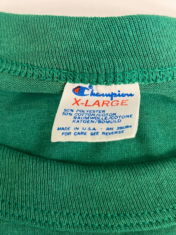チャンピオン Champion 80's 80年代 トリコタグ BOSTON CELTICS ボストン セルティックス NBA MADE IN USA VINTAGE ヴィンテージ XL Tシャツ グリーン LLサイズ 101MT-4729