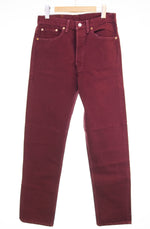 リーバイス Levi's 90's 90年代 米国製 USA カラーデニムパンツ ワインレッド 32 34 201-0651  デニム 32 103MB-688