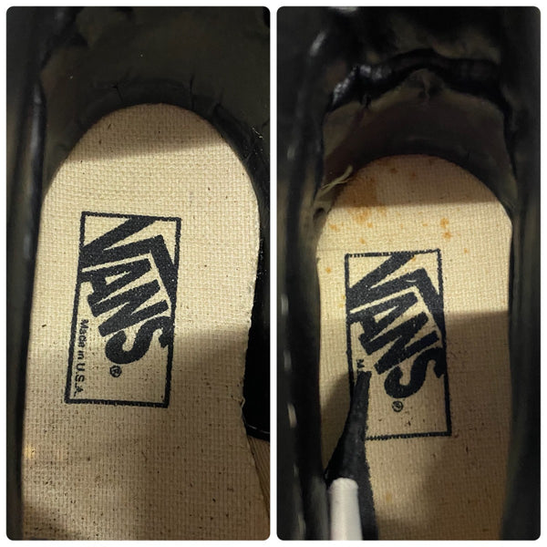 【曜日割引対象外】 ヴァンズ VANS Hi-TOP ホルスタイン柄 牛柄 デッドストック USA製 メンズ靴 スニーカー ブラック 26cmサイズ 201-shoes1440 VB