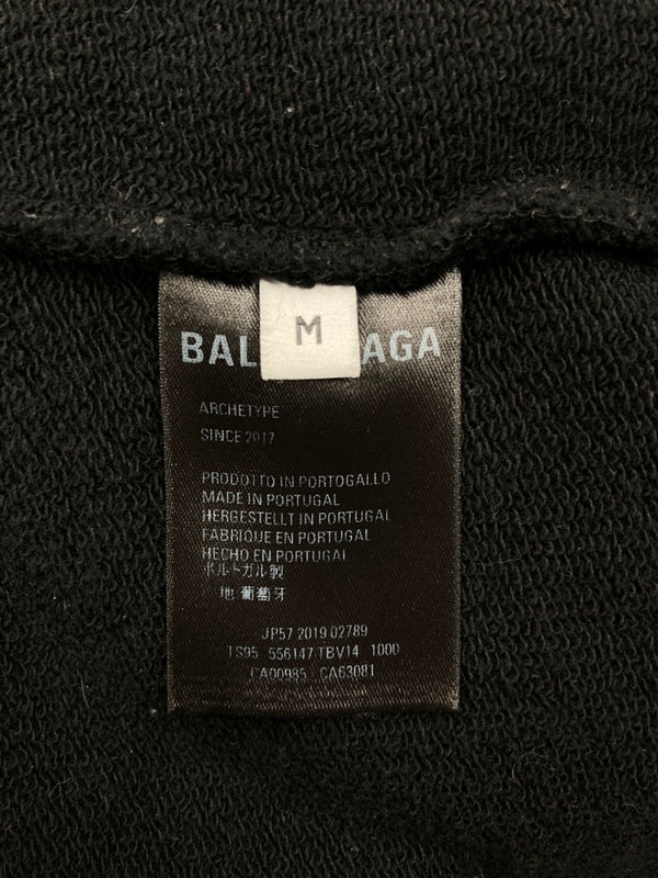 バレンシアガ BALENCIAGA Campaign Logo Sweatshirt キャンペーン ロゴ スウェットシャツ トレーナー 長袖 黒 556147 スウェット プリント ブラック Mサイズ 104MT-646