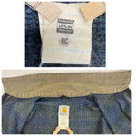 【曜日割引対象外】 カーハート Carhartt 00's デトロイトジャケット 裏地チェック USA製 ジャケット ブラック XLサイズ 201MT-4755 VB