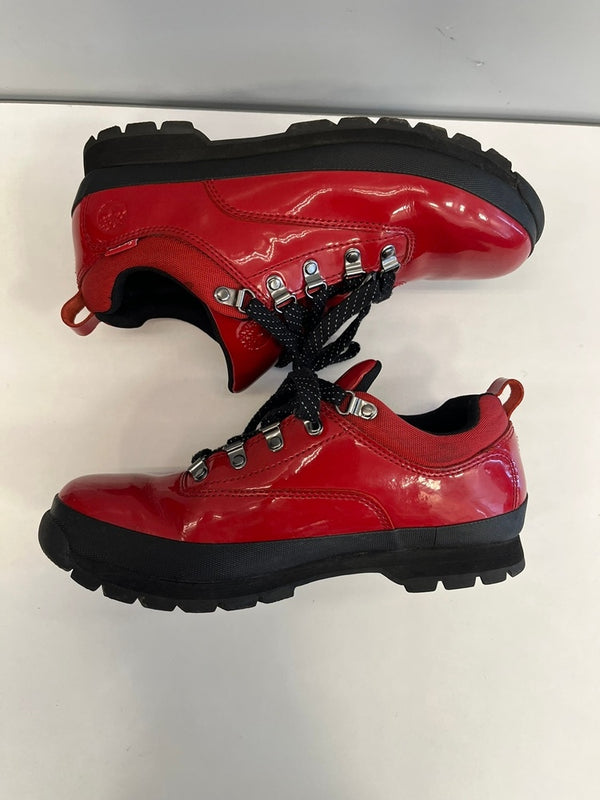 シュプリーム SUPREME × Timberland Patent Leather Euro Hiker Low ユーロ ハイカー ロー パテント レザー 赤 A2DJK メンズ靴 スニーカー レッド 27cm 101sh-2356