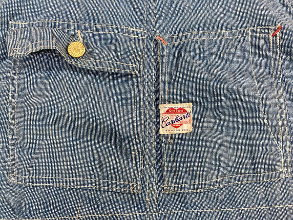 カーハート Carhartt 40s 40年代 ハートタグ ピンストライプ ヴィンテージ Pin Stripe Overall Vintage  ストライプ つなぎ・オーバーオール ブルー サイズ不明 104MB-362