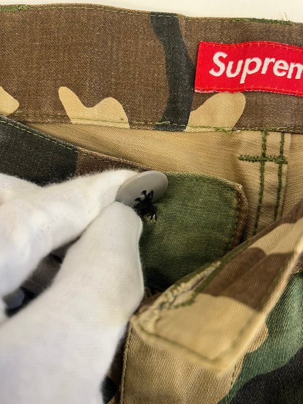 シュプリーム SUPREME カモ柄 フライトパンツ カモフラ 迷彩 カーゴパンツ カーキ サイズ30 101MB-750