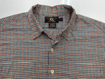 ダブルアールエル RRL 90s 90年代 三ツ星タグ オープンカラー 開襟 ボックス ポケット  長袖シャツ チェック マルチカラー Lサイズ 104MT-2059