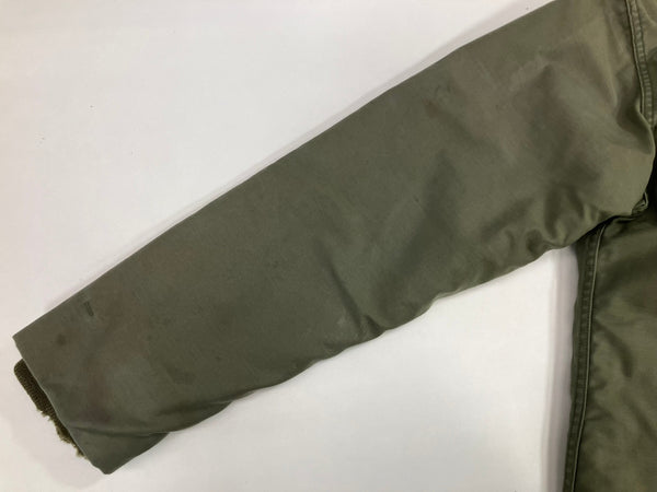 ミリタリー military 80's 80年代 US NAVY 米軍実物 A-2 デッキジャケット VINTAGE ヴィンテージ ジャケット カーキ Sサイズ 101MT-5037