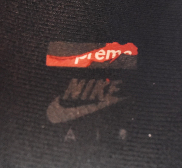 ナイキ NIKE Supreme × Air Force 1 Low "Black" シュプリーム × エアフォース1 ロー "ブラック" CU9225-001 メンズ靴 スニーカー ブラック 28cm 両足インソールロゴ剥がれあり 103S-1279