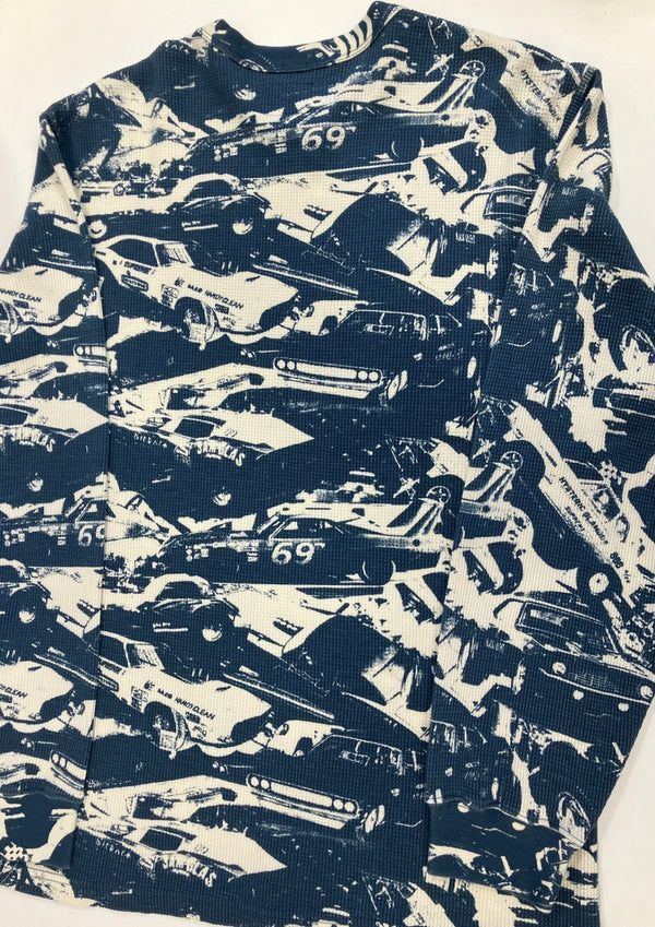 シュプリーム SUPREME 2024AW Hysteric Glamour Cars Thermal ヒステリックグラマーカーズサーマルロングスリーブ ティール ロンT ブルー Mサイズ 101MT-3805