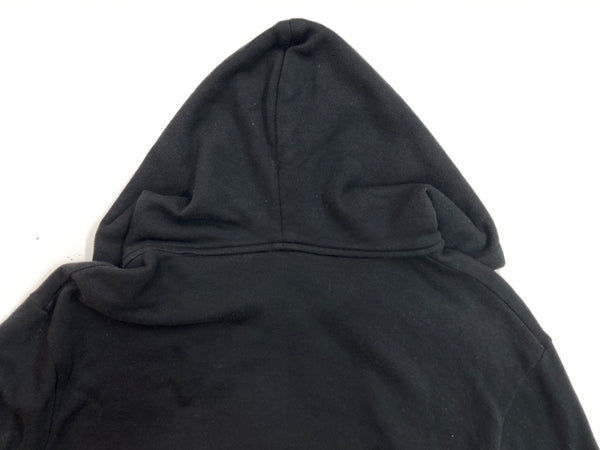 オマールアフリディ Omar Afridi ZIPUP HOODIE ジップアップ フーディー パーカー フルジップ スタッズ 長袖 トレーナー スウェット 黒 サイズ 46 パーカ 無地 ブラック 104MT-2131