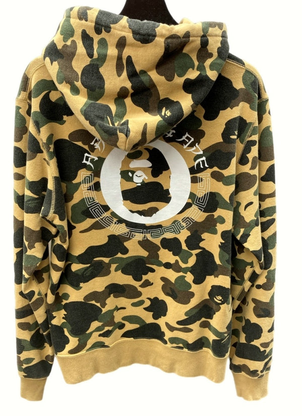 アベイシングエイプ A BATHING APE ベイプ 1st Camo Kanji Pullover Hoodie ファースト カモ プルオーバー フーディ パーカー 001PPF801001X パーカ プリント ベージュ Lサイズ 104MT-596