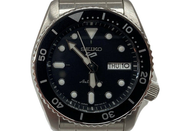 セイコー SEIKO 自動巻 腕時計 SBSA225 10気圧防水 スポーツ メカニカル ウォッチ 銀 4R36-14B0 メンズ腕時計シルバー 104T-39