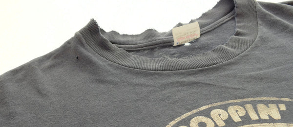 ビンテージアイテム vintage items 90's CHERRY POPPIN DADDIES チェリーポッピンダディーズ 袖シングルステッチ Tシャツ Tシャツ プリント ネイビー LLサイズ 103MT-482