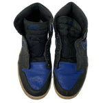 観賞用 ナイキ NIKE 2001年復刻 エア ジョーダン 1 レトロ ハイ AIR JORDAN 1 RETORO 010709 Y2 メンズ靴 スニーカー ブルー 25.5cmサイズ 201-shoes1278