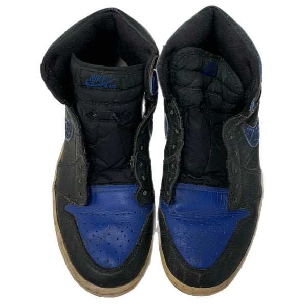 観賞用 ナイキ NIKE 2001年復刻 エア ジョーダン 1 レトロ ハイ AIR JORDAN 1 RETORO 010709 Y2 メンズ靴 スニーカー ブルー 25.5cmサイズ 201-shoes1278